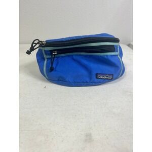 Patagonia Fanny Pack Waist Bag Blue Teal Nylon Hiking Travel Hip Pack